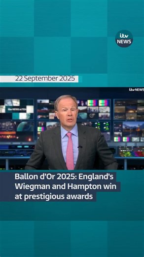 6.7K views · 1.1K reactions | England manager Sarina Wiegman has been named best women’s coach in the world at the Ballon d’Or, while goalkeeper Hannah Hampton picked up the award for best goalkeeper #itvnews | ITV News | Facebook