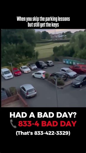 Bad Parking Caught on Cam | Driver Fails to Park and Crashes