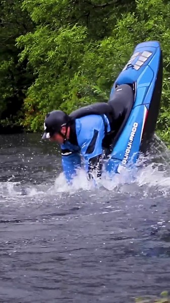 Kayak flip in the rain: River adventure gone wild