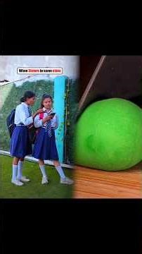 When sisters are in same class 2 #funny #comedyvideos #shorts #sisters