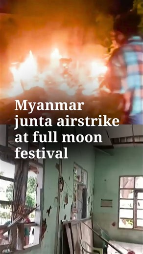 A military strike on Monday night, Oct. 6, 2025, hit a group in central Myanmar’s Chaung U township who were gathered to mark the Thadingyut full moon festival and to demonstrate against the military junta that rules the country. The attack killed at least 20 people, according to a Reuters report that cited an eyewitness, the human rights group Amnesty International, and members of the shadow National Unity Government and an armed resistance group in the area. An event organizer told Agence Fran