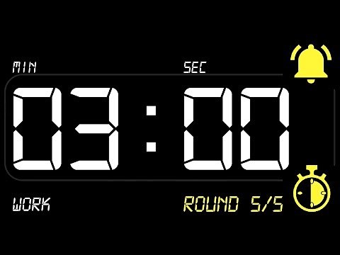 ⏰ INTERVAL [3x1] Timer 3 Minutes Work / 1 Minute Rest ((BEEP)) 🔔 - Countdown with Alarm