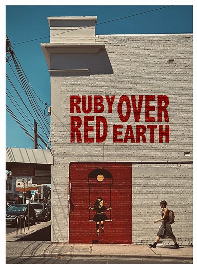 I created a mural, Ruby Over Red Earth, to show solidarity to First Nations Australians this January 26. We deserve a better date to celebrate our full history on Australia Day. And I created Ruby Over Red Earth earrings to keep the conversation going after Jan 26. These earrings will raise $10,000 for Children’s Ground, an Aboriginal-controlled organisation with a 25-year plan to improve the lives of First Nations Australians. Available now at houseofwhitty.com #childrensground #australiaday #n
