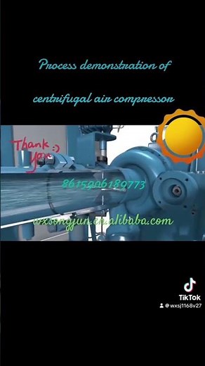 Process demonstration of centrifugal air compressor