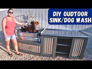 DIY Outdoor Dog Wash Station Sink