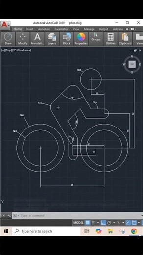 From dimensions to design : Precision meets creativity - AutoCAD transforms geometry into motion🚴