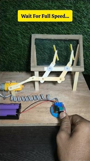 DIY Car Wiper System 😱 | Motor Se Real Wiper Mechanism! 🚗💦 #shorts