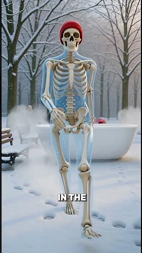 The Skeleton Cold Shower Challenge ❄️💀 | From Shock to Super Energy! ⚡✨