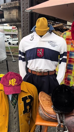 Crazy polo ralph lauren display modern/vintage in Richmond, VA at RVA swapmeet main street station - Vitalpieces #polo #ralphlauren #oldmoney #fashiontiktok #caymcn