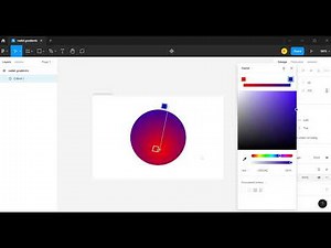 How to use radial gradient as a background fill in figma?