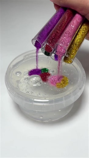 Mixing Slime and Glitter for Satisfying ASMR