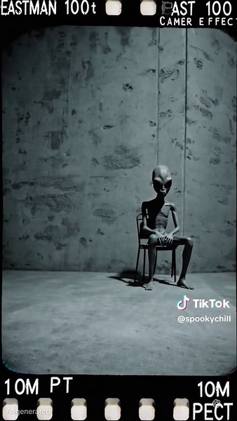 A grey alien hidden deep within a base.. #aliens #aliengrey #weirdcore #aliensighting