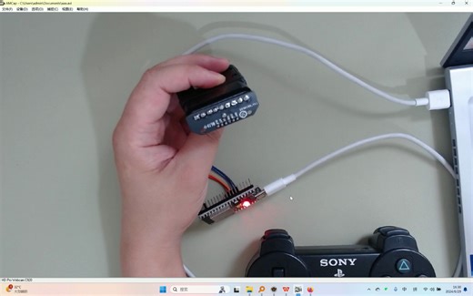 PS2手柄遥控器编程-遥控ESP32开发板自带LED小灯