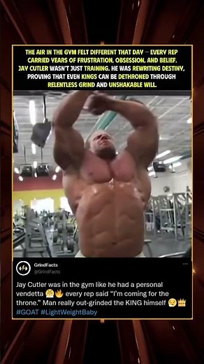 🔥 Jay Cutler’s Comeback: Training Like a Man on a Mission #JayCutler #Bodybuilding #GymMotivation
