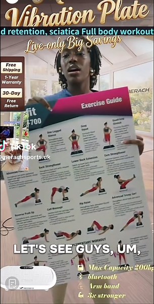 What can we do on vibration plate? Let’s check this exercise guide!#merach #fitness #vibrationsplatte #workoutfromhome #vibrationalhealing