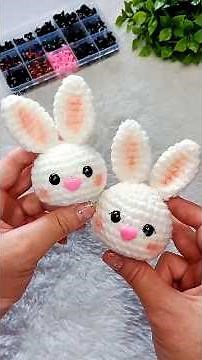 Easy amigurumi tutorial 🐰🐇 #crochet #tutorial #handmade