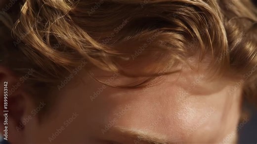 A close-up view showing hair follicles in derma with a focus on healthy hair growth and the structure of the follicles beneath the skin. cinematic color correction, natural uneven lighting yet