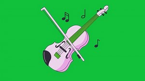 Animated Cartoon Violin Green Screen Video Stock Footage Video (100% Royalty-free) 3444483777 | Shutterstock