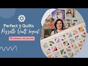SCRAPPY Pizzelle Quilt Layout | Easy TWO Charm Pack quilt from the Perfect 5 Quilts by It's Sew Emma
