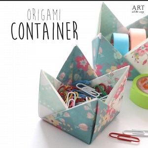 DIY: Origami Container Follow us on Instagram: https://www.instagram.com/ventunoart Subscribe Youtube: https://www.youtube.com/user/TheVentunoart | Art All The Way