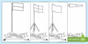 Lifeguard Beach Safety Flags Colouring Activity
