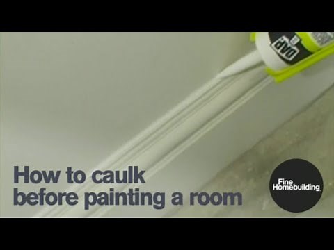 How to Caulk Before Painting a Room