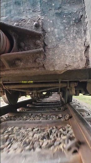Bogie Wheels Movement on 75A Rail Track. #shorts #ytshorts #railtrack