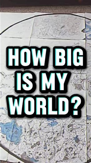 How Big is My World🧭#worldbuilding #mapcreation #fantasy