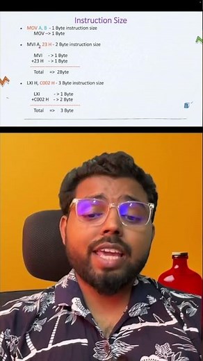 How to calculate instruction size ? | 12th Computer Science | Instruction size #shorts