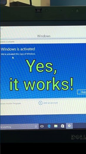 Using Windows 7 key to activate Windows 10?! #Shorts
