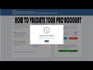 How to validate your account in PRC