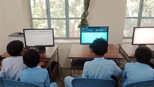 Class 6th students learning painting using paint software in GHS FAZIL WALA LODHRAN | School Education Department, Government of the Punjab | Facebook