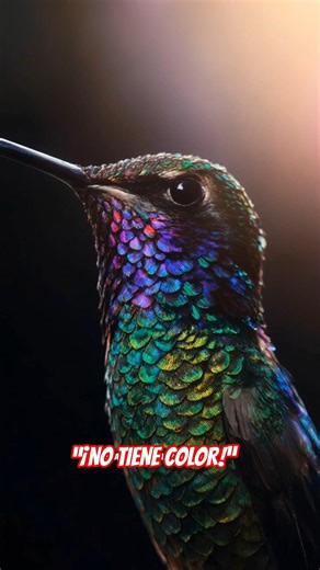 Este colibrí arcoíris es una mentira de la física…