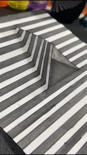 Easy Drawing | 3D Illusion #shorts #art #3d #illusion #drawing #thingstodo #draw