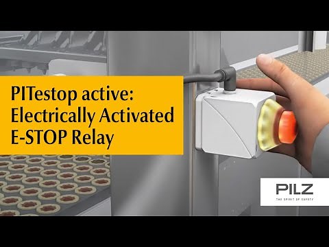 Electrically Activated E-STOP Pushbutton PITestop active | Pilz