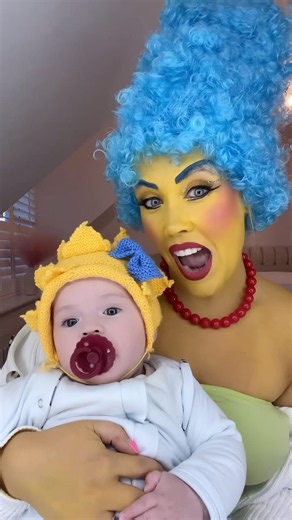 MARGE & MAGGIE | MOTHER BABY COSTUME | HALLOWEEN #thesimpsons