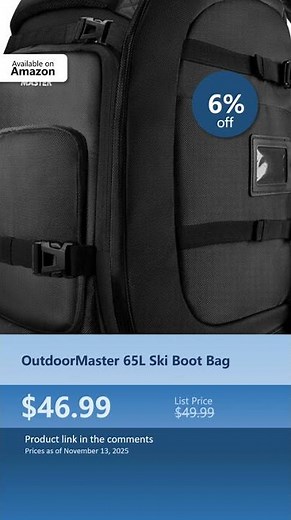 OutdoorMaster 65L Ski Boot Bag