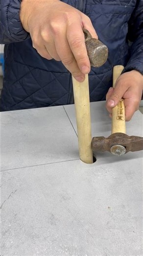 No Crack Tile Breaking with the Rod Method