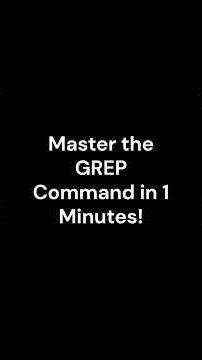 Master the GREP Command in 2 Minutes! #LinuxCommands#GrepCommand#LinuxTutorial#LearnLinux