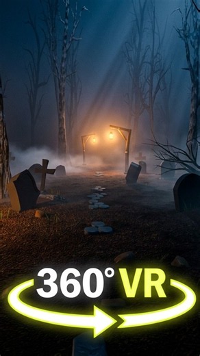 Halloween Graveyard Ambience - Trapped In The Fog [VR 360 Horror Soundscape]
