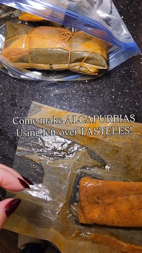 Natalie Rosa on Instagram: "If you're Hispanic, then im sure you have a ton of left over pasteles that you already boiled. Here's another way to get another delicious meal. FRY THEM! pasteles are just a boiled alcapurria! I mean thats one way to get out of cooking 😁"