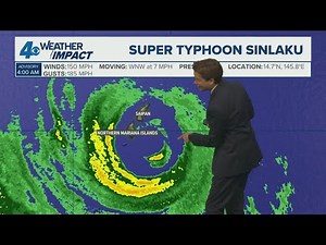 Super Typhoon Sinlaku impacting U.S. islands