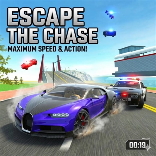 "POLICE vs BUGATTI: Who Wins?" in Car Simulator 2 #crashdrive #games #carsimulator2 #shorts #gaming