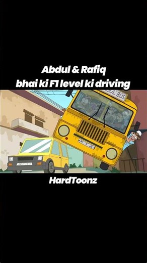 abdul & Rafiq bhai ultra pro max driver hai 😂 #hardtoonz