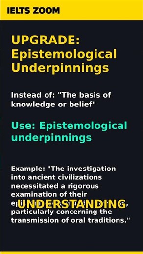 IELTS Band 9 Upgrade: Epistemological Underpinnings