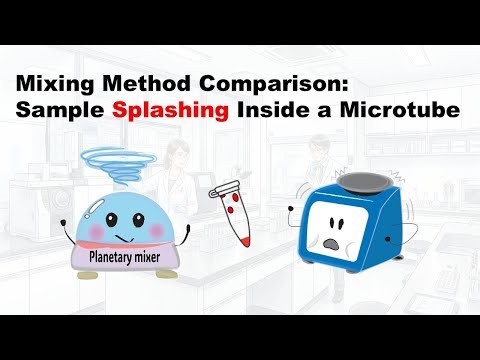 Mixing Method Comparison: Sample Splashing Inside a Microtube