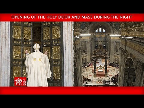 December 24, 2024, Opening of the Holy Door and Christmas Mass during the Night | Pope Francis