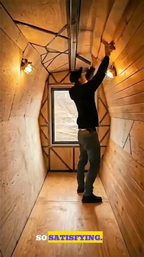 I Built a Secret Modern Cabin INSIDE a Solid Rock Wall! 🪨🏠