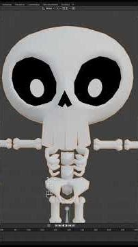 Making a Skeleton in Blender (Timelapse)