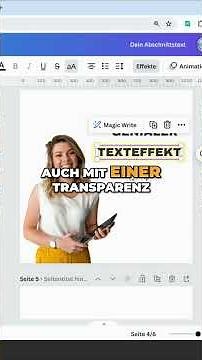 Texte mit automatischem Hintergrund in Canva erstellen #sogehtcanva #canva #canvatutorial